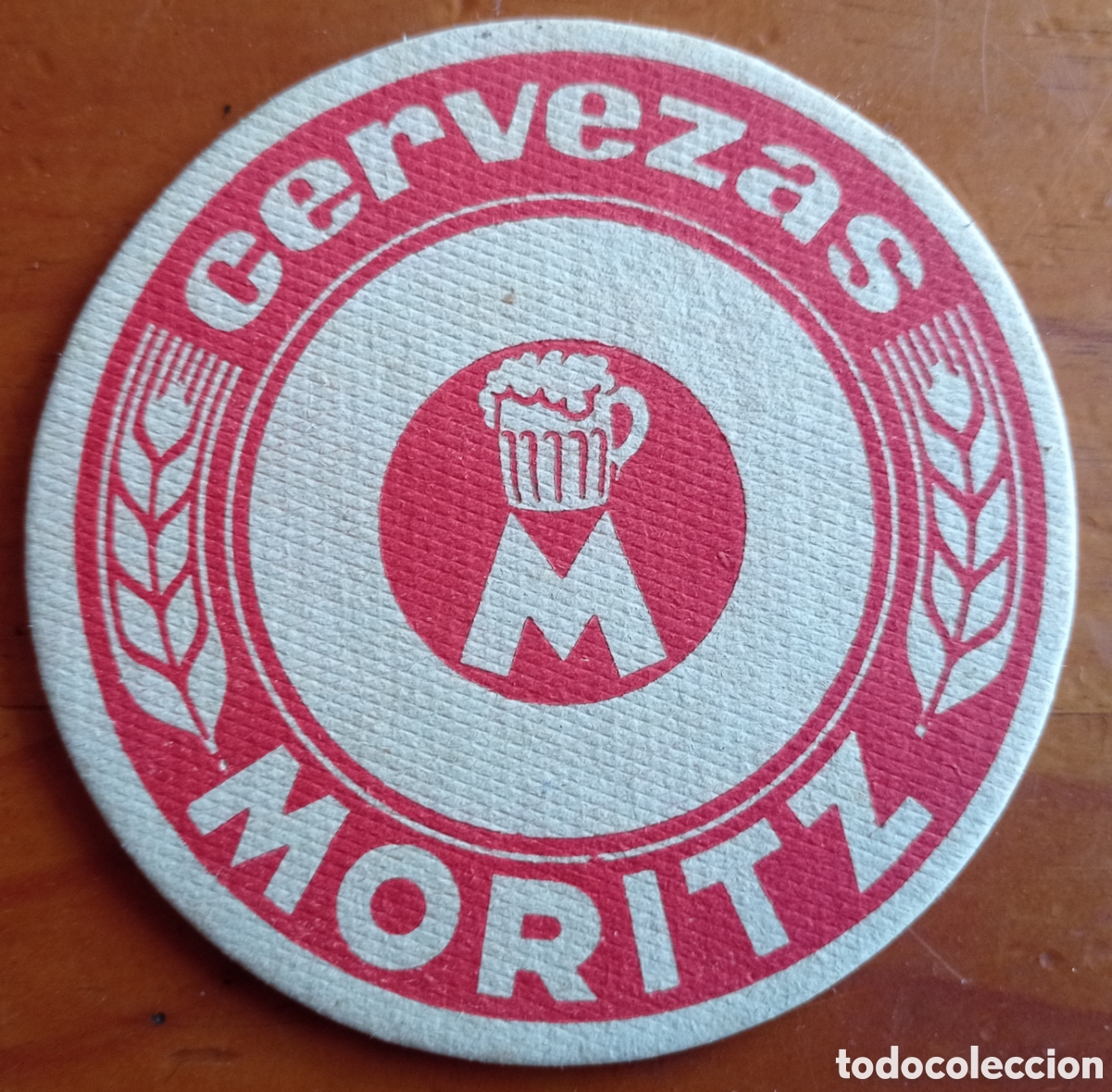 Coleccionismo de cervezas: POSAVASO CERVEZA MORITZ CART&Oacute;N DURO