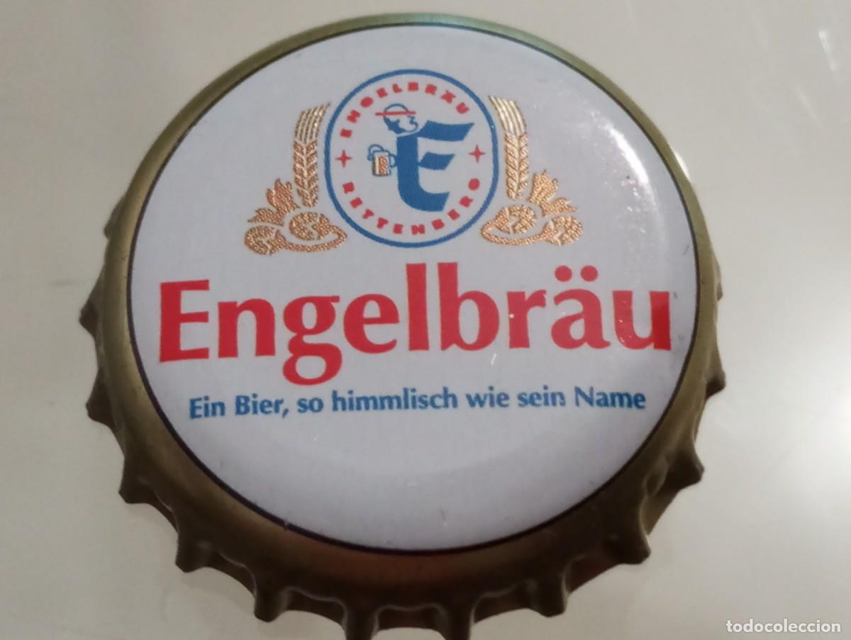 Coleccionismo de cervezas: Chapa tap&oacute;n corona de la cerveza alemana ENGELBR&Auml;U - EIN BIER, SO HIMMLISCH WIE SEIN NAME
