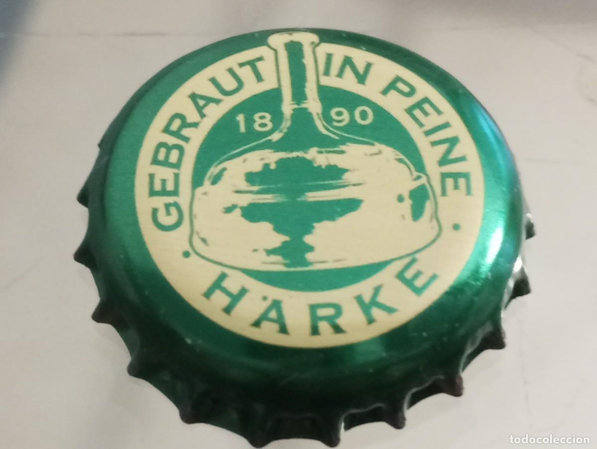 Coleccionismo de cervezas: Chapa tap&oacute;n corona de la cerveza alemana H&Auml;RKE GEBRAUT IN PEINE 1890