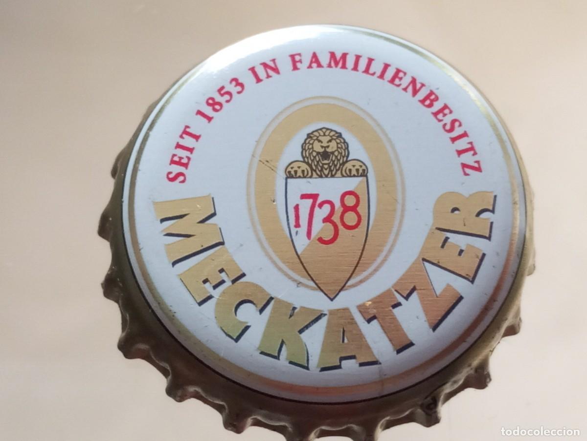 Coleccionismo de cervezas: Chapa tap&oacute;n corona de la cerveza alemana MECKATZER 1738 - SEIT 1853 IN FAMILIENBESITZ