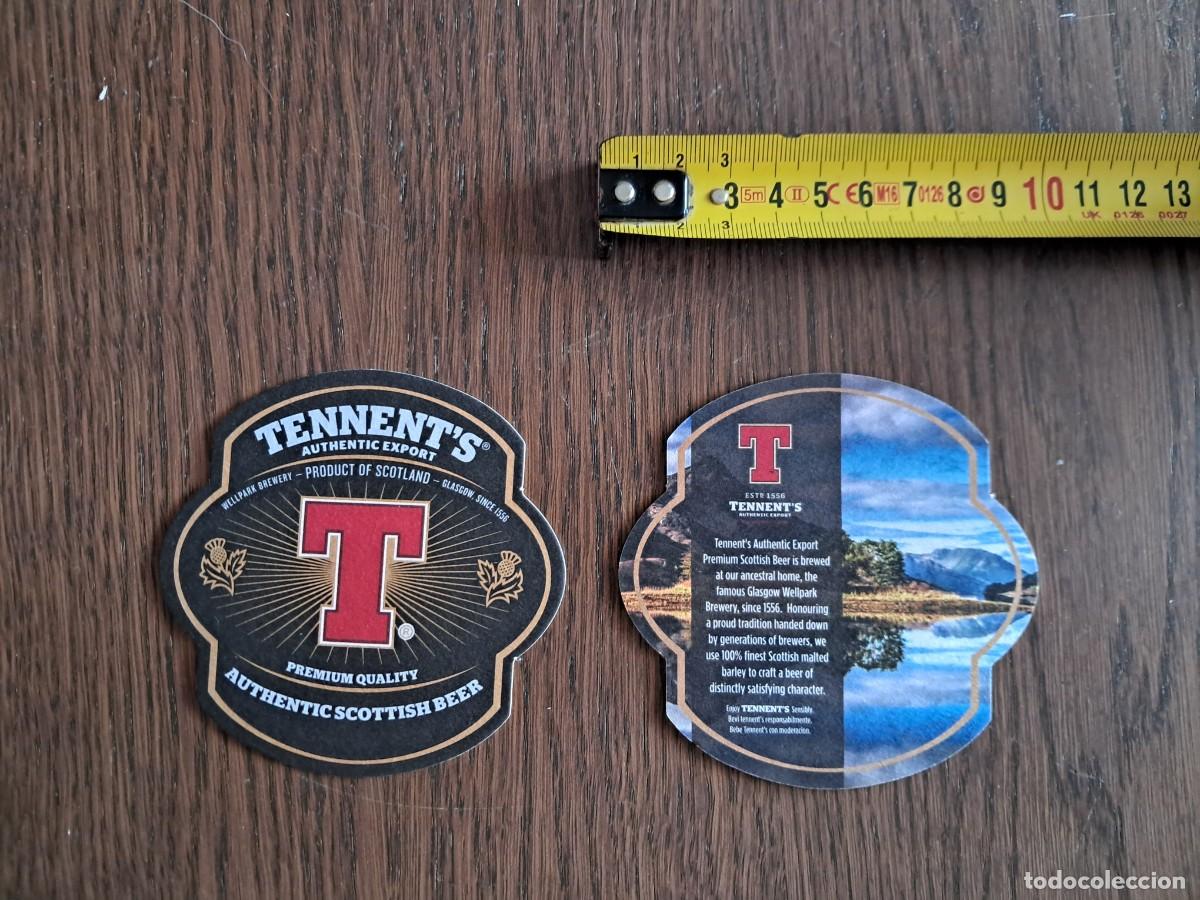 Coleccionismo de cervezas: posavasos de cerveza, tennent's.