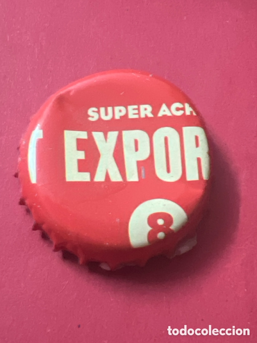 Coleccionismo de cervezas: T4/X122/ E6. CHAPA CERVEZA - 8 T EXPO SUPER A AC - B&Eacute;LGICA