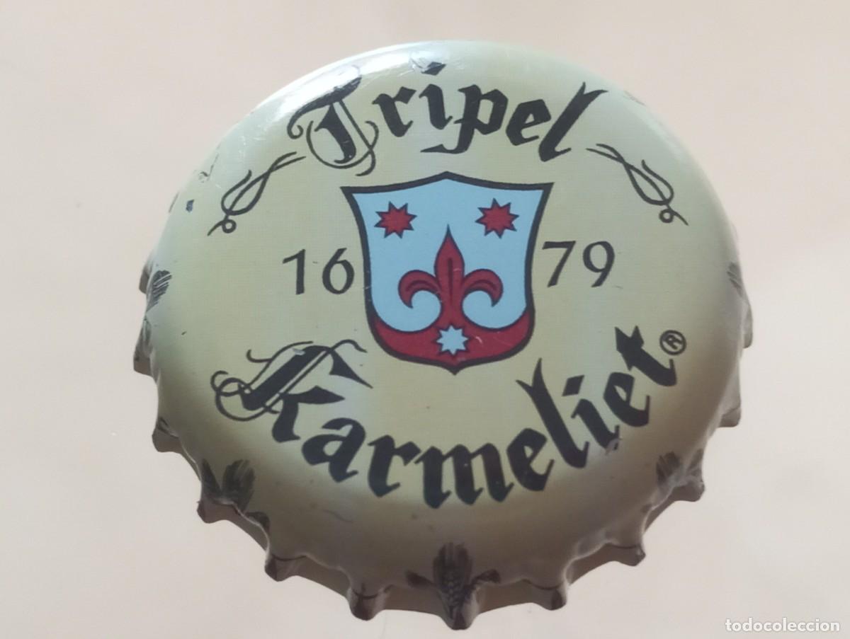 Coleccionismo de cervezas: Chapa tap&oacute;n corona de la cerveza belga TRIPEL KARMELIET - 1679