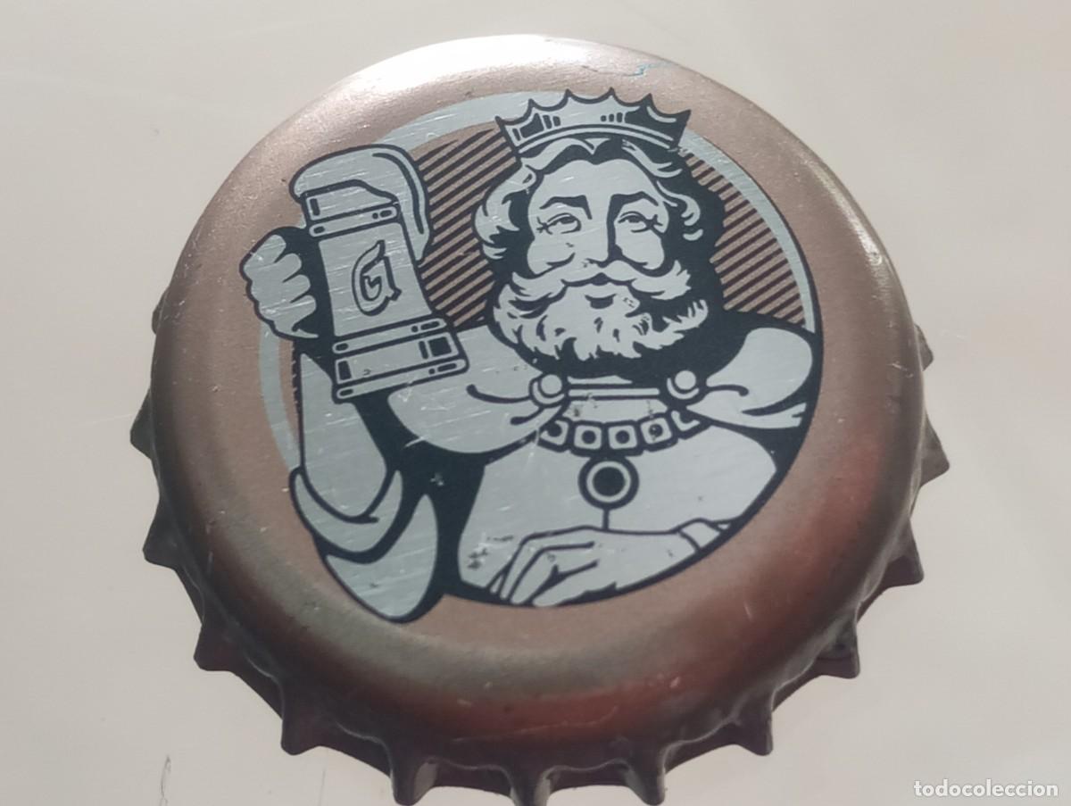 Coleccionismo de cervezas: Chapa tap&oacute;n corona de la cerveza checa GAMBRINUS