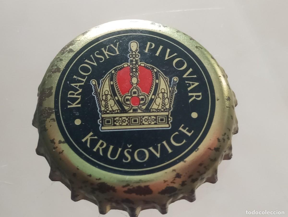 Coleccionismo de cervezas: Chapa tap&oacute;n corona de la cerveza checa KRALOVSKY PIVOVAR - KRUSOVICE