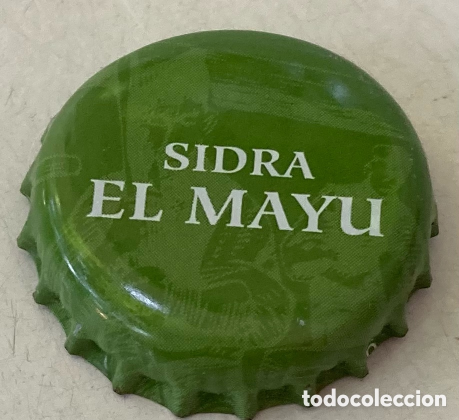 Coleccionismo de cervezas: CHAPA BOTTLE CAP TAP&Oacute;N CORONA REFRESCO SODA CAPSULE SIDRA EL MAYU.ASTURIES--LOTE N. 4000--CARMANJO