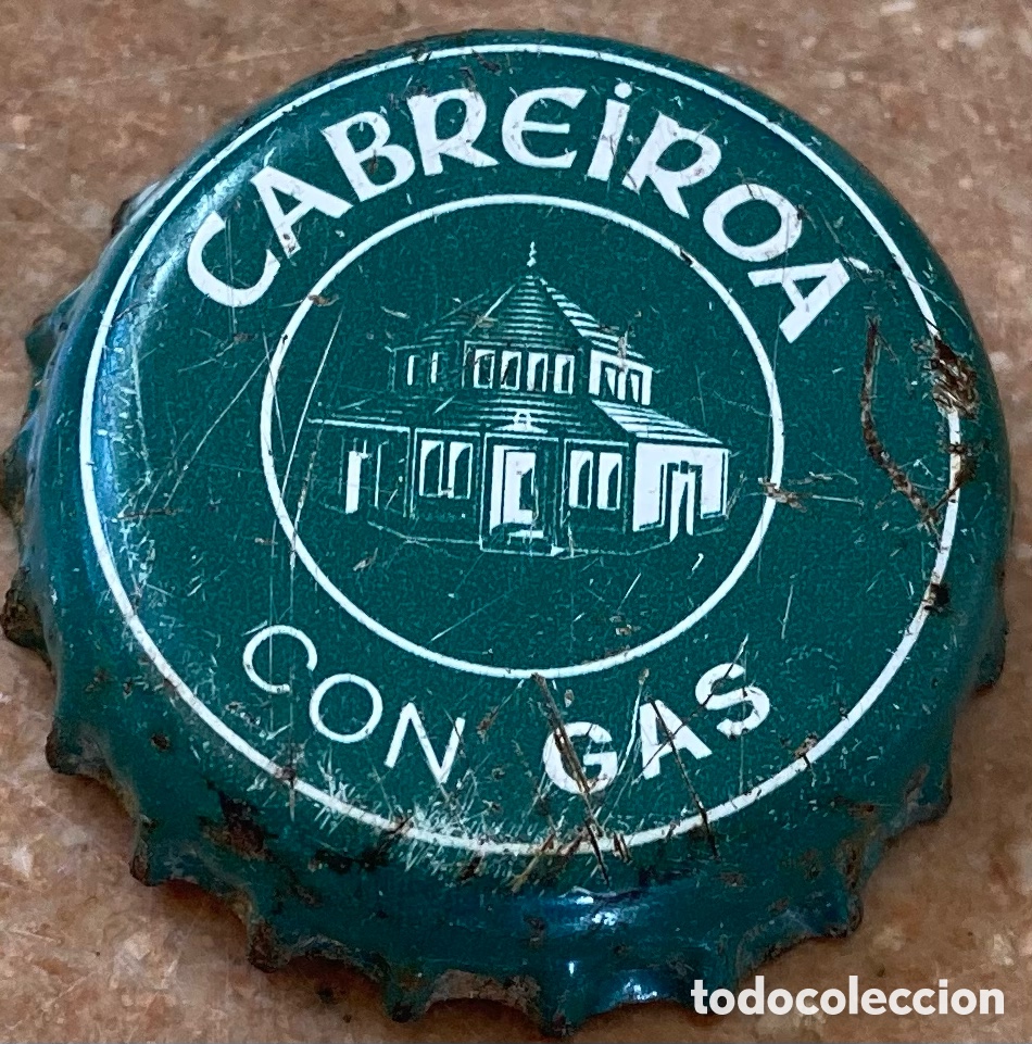 Coleccionismo de cervezas: TAP&Oacute;N CORONA BOTTLE CAP CAPSULE CHAPA WATER AGUA CABREIRO&Aacute; (2).VER&Iacute;N.OURENSE-LOTE N. 3939---CARMANJO
