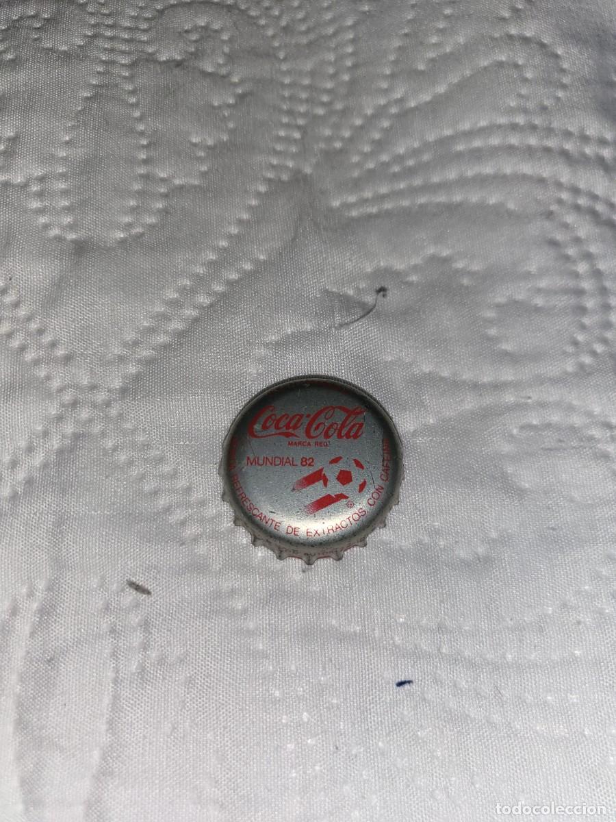 Coleccionismo de cervezas: Chapa tapon coca cola Espa&ntilde;a 82