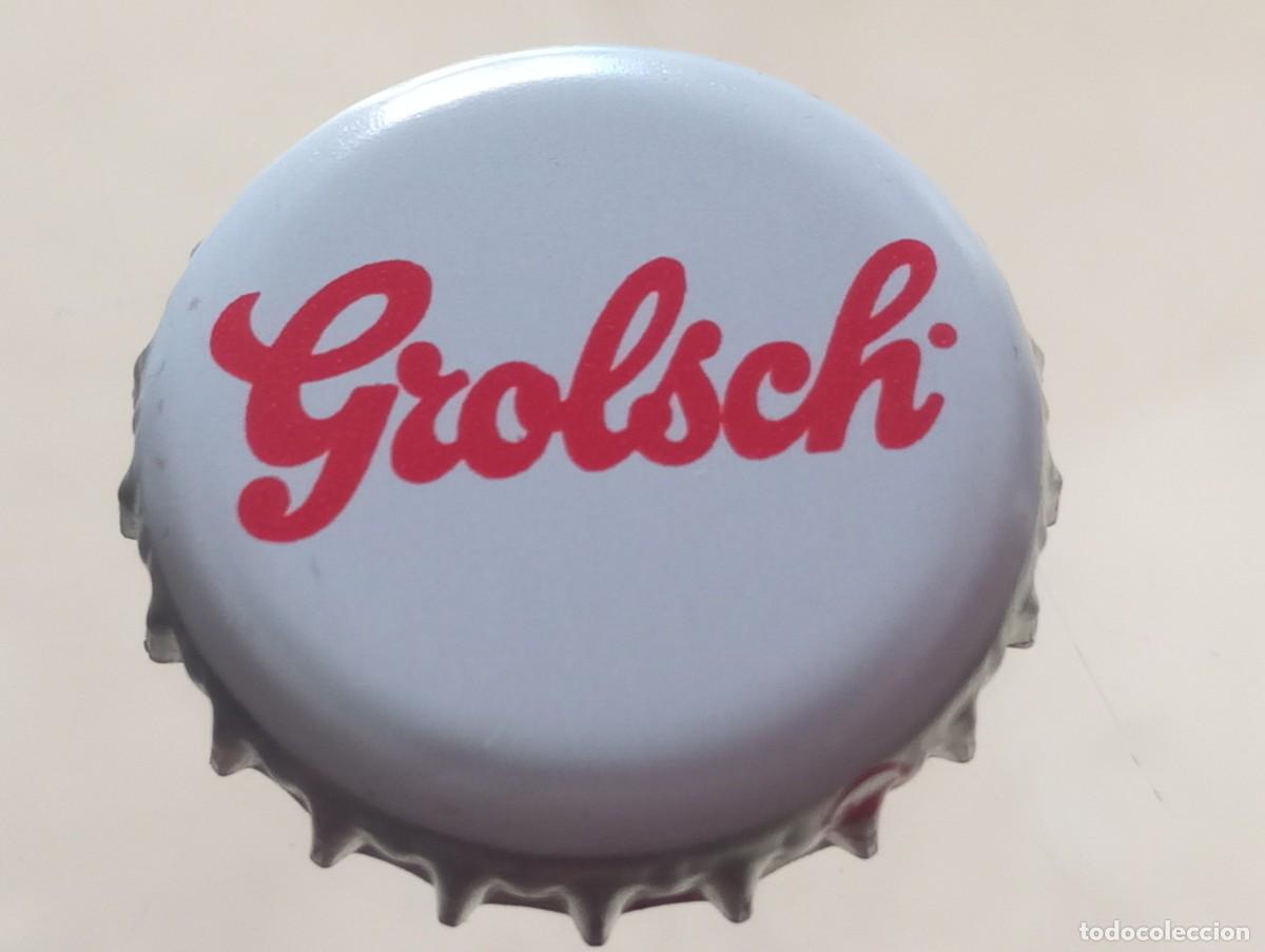 Coleccionismo de cervezas: Chapa tap&oacute;n corona de la cerveza de Pa&iacute;ses Bajos GROLSCH