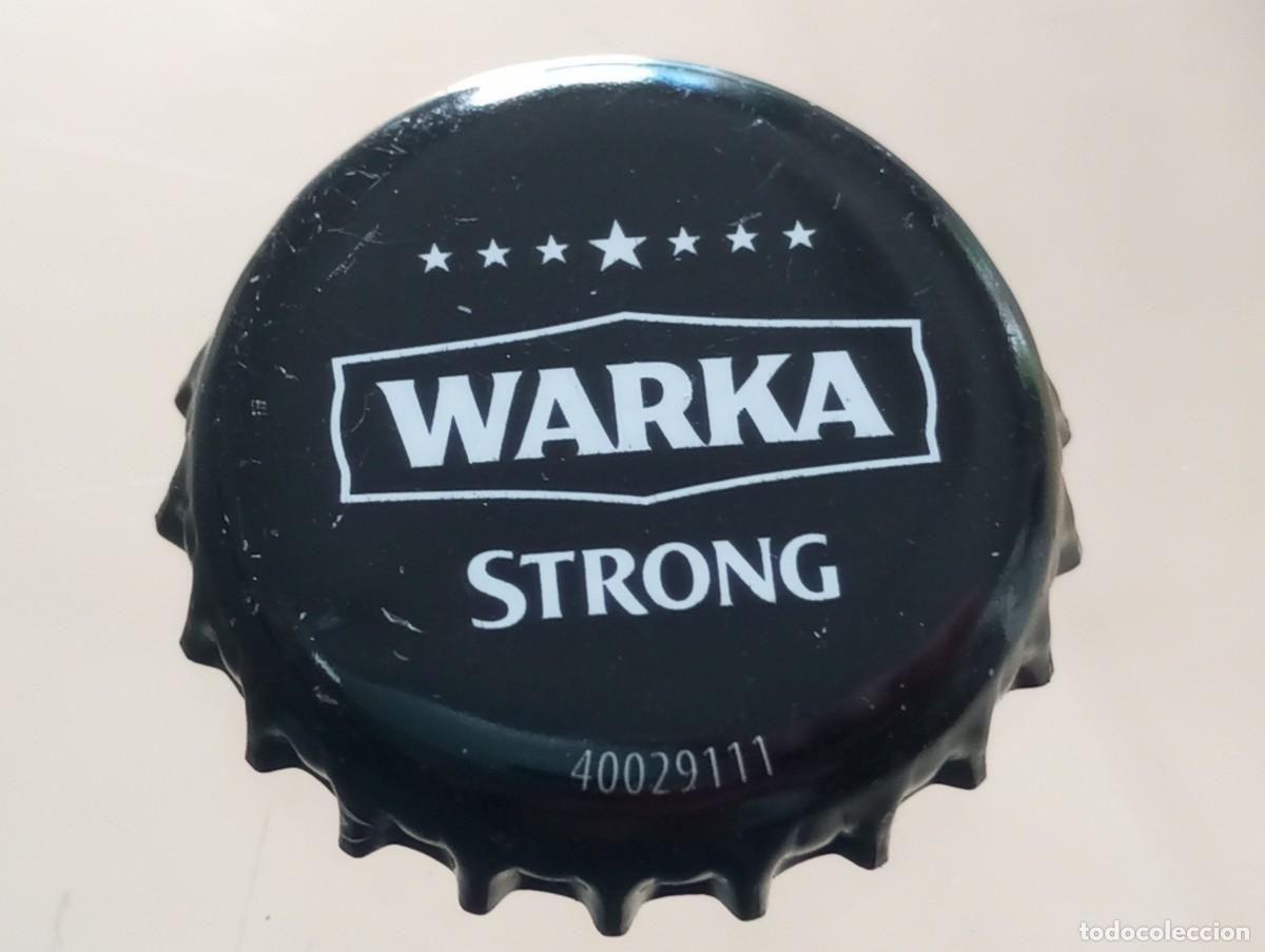 Coleccionismo de cervezas: Chapa tap&oacute;n corona de la cerveza polaca WARKA STRONG