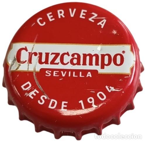 Coleccionismo de cervezas: Capsule Bi&egrave;re Beer Crown Cap Cerveza Cruzcampo Sevilla desde 1904 RP980 tap&oacute;n corona