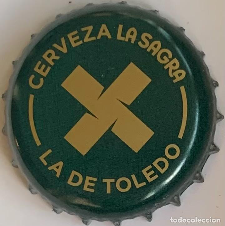 Coleccionismo de cervezas: Chapa de cerveza La Sagra Reserva (verde)