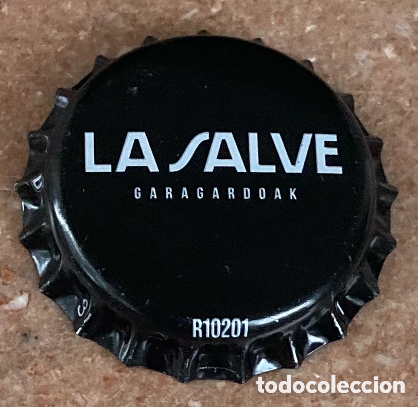 Coleccionismo de cervezas: TAP&Oacute;N CORONA BOTTLE CAP CAPSULE BEER BIERE CHAPA CERVEZA LA SALVE (4).BILBAO--LOTE N.2605--CARMANJO