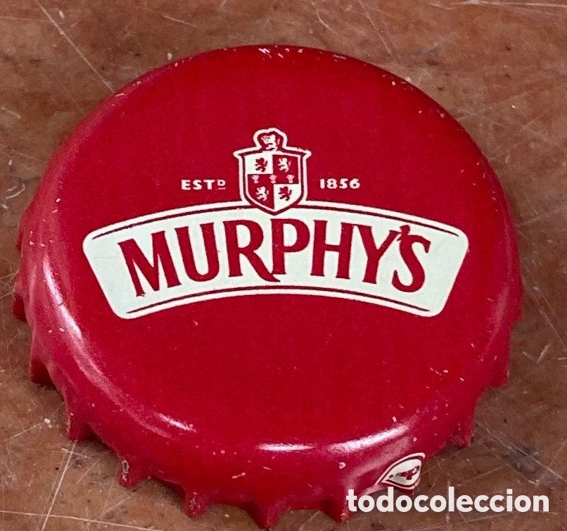 Coleccionismo de cervezas: TAP&Oacute;N CORONA BOTTLE CAP CAPSULE BEER BIERE CHAPA MURPHY'S IRISH RED.IRLANDA--LOTE N.3489-CARMANJO