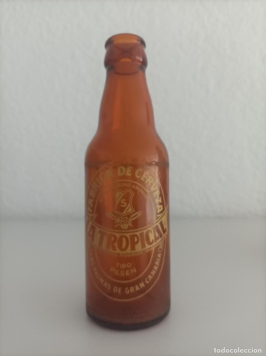 Coleccionismo de cervezas: Botellin de cerveza La Tropical