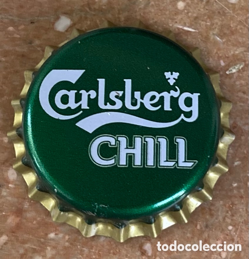 Coleccionismo de cervezas: BOTTLE CAP TAP&Oacute;N CORONA BIER CHAPA CERVEZA BEER CARLSBERG CHILL(2). CHINA.---LOTE N. 2239---CARMANJO