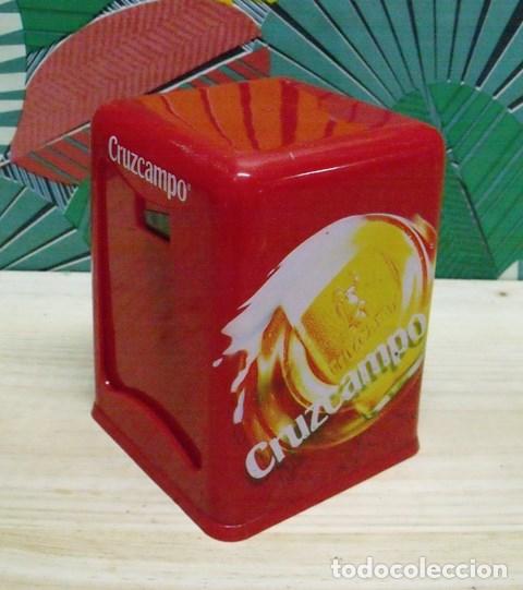 Coleccionismo de cervezas: Servilletero Promocional Cerveza Cruzcampo