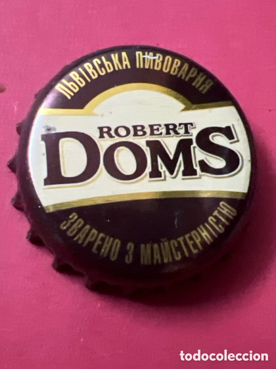 Coleccionismo de cervezas: T4/X130/F4. CHAPA CERVEZA - ROBERT DOMS - UCRANIA