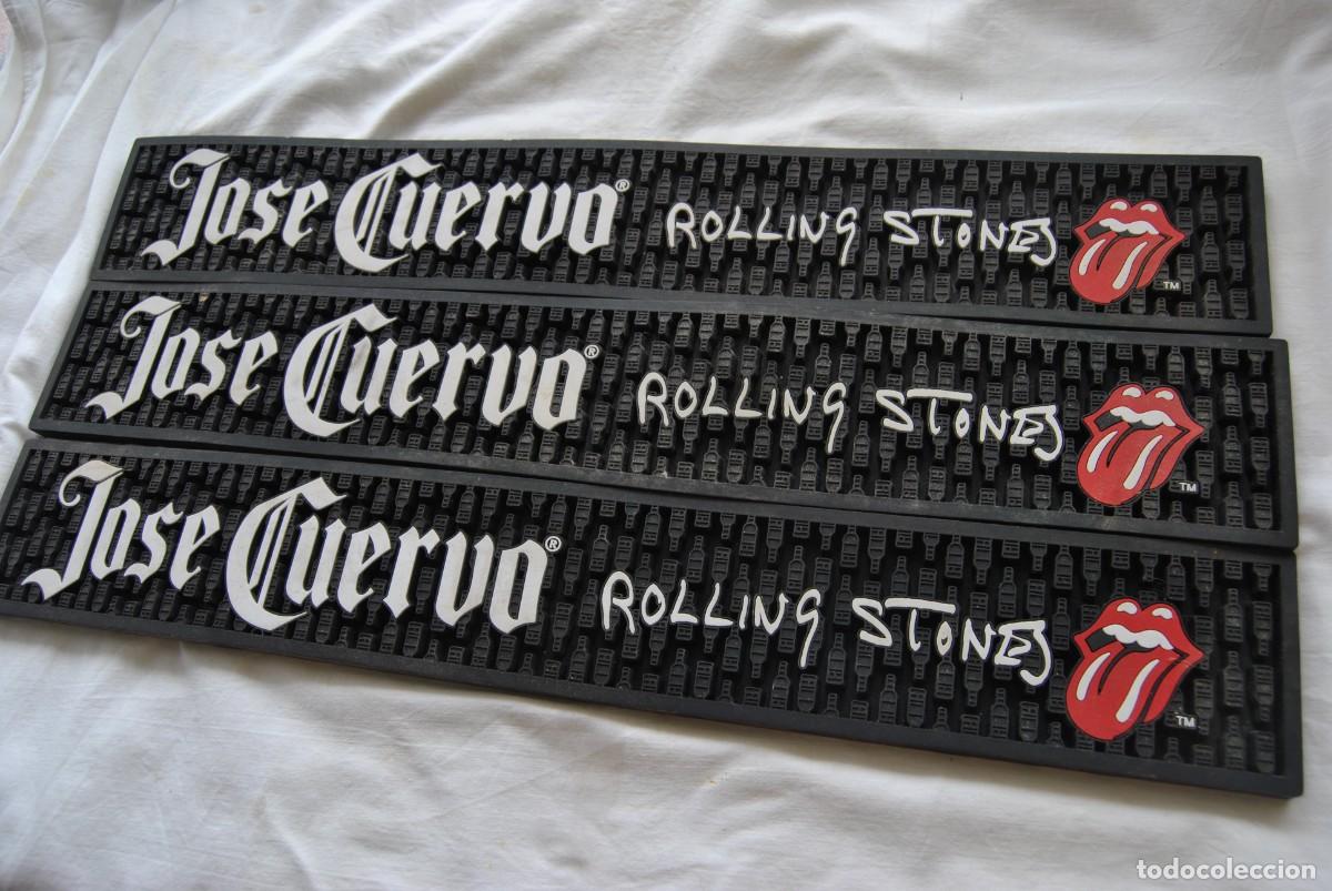 Coleccionismo de cervezas: 3 POSAVASOS DE GOMA DE PUB. ROLLING STONES. PUBLICIDAD JOS&Eacute; CUERVO
