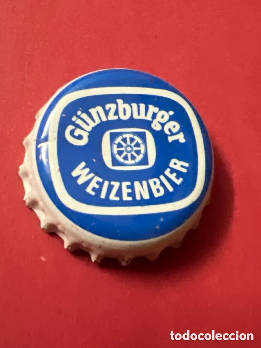 Coleccionismo de cervezas: T4/X125/D2. CHAPA CERVEZA - ALEMANIA - G&uuml;nzburger Weizenbier