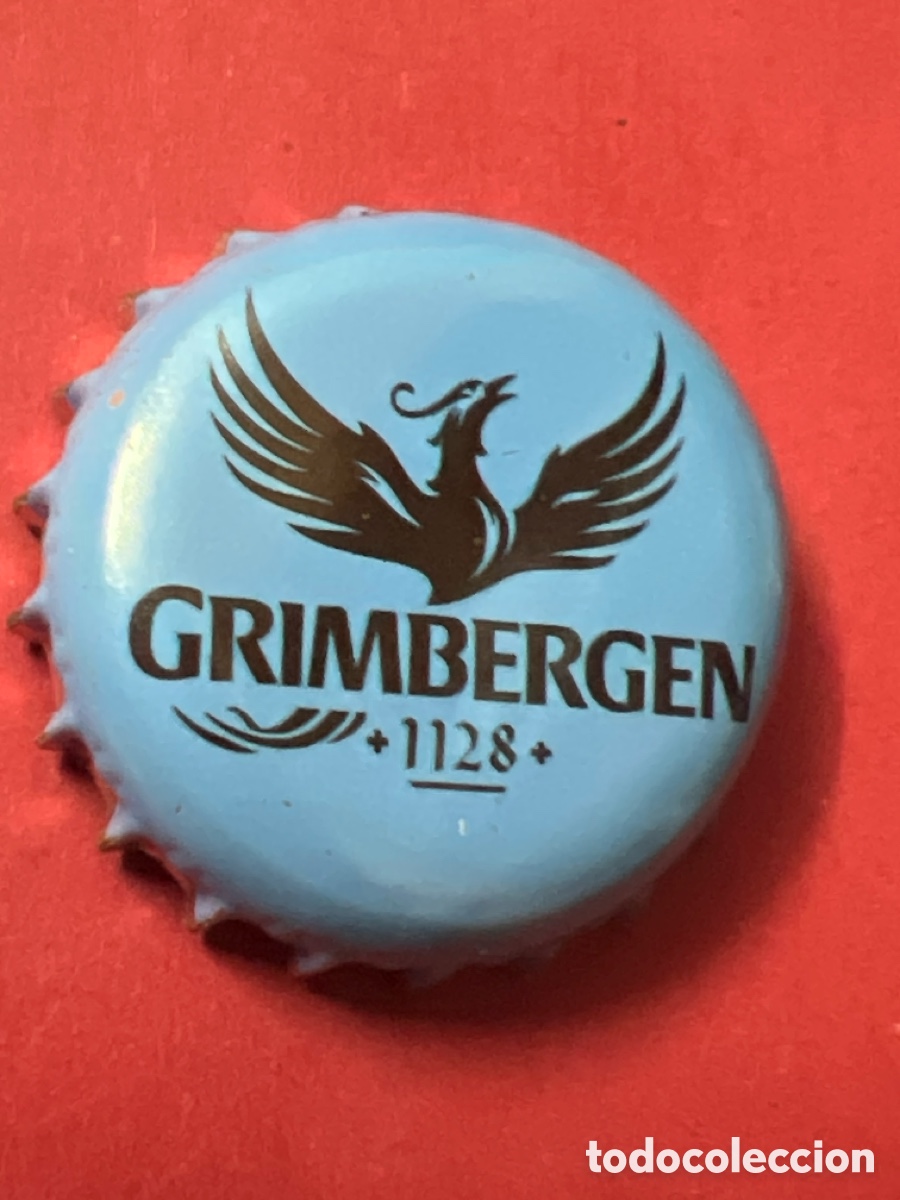 Coleccionismo de cervezas: T4/X121/P3. Chapa tap&oacute;n corona de la cerveza belga GRIMBERGEN 1128