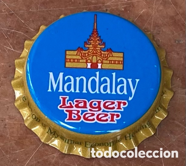 Coleccionismo de cervezas: TAP&Oacute;N CORONA BOTTLE CAP CHAPA CERVEZA BEER MANDALAY(4).MYANMAR.BURMA=BIRMANIA.--LOTE N.114-CARMANJO