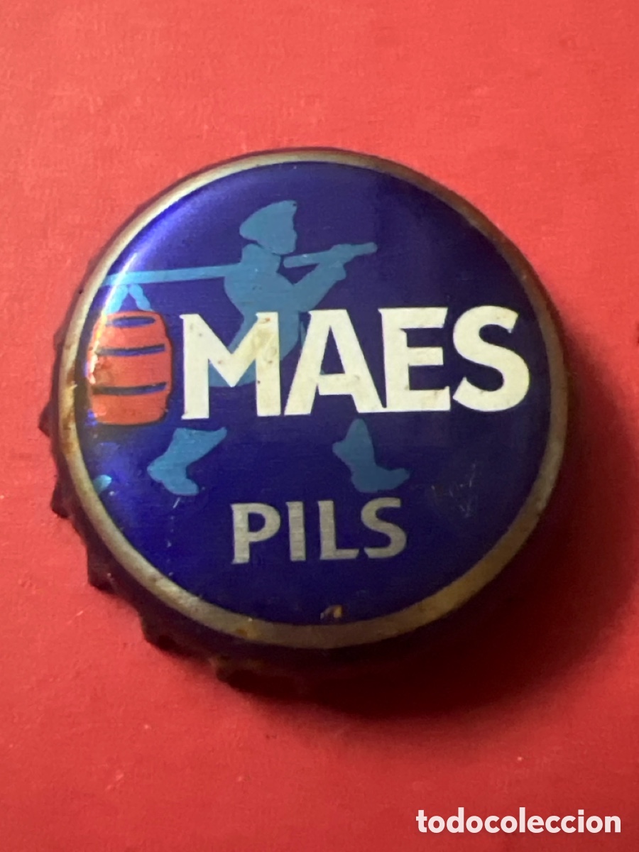 Coleccionismo de cervezas: T4/X140/D5. MAES PILS - TAP&Oacute;N CORONA - CHAPA CERVEZA - BOTTLE CAP, - KRONKORKEN - TAPPI - CROWN CAP