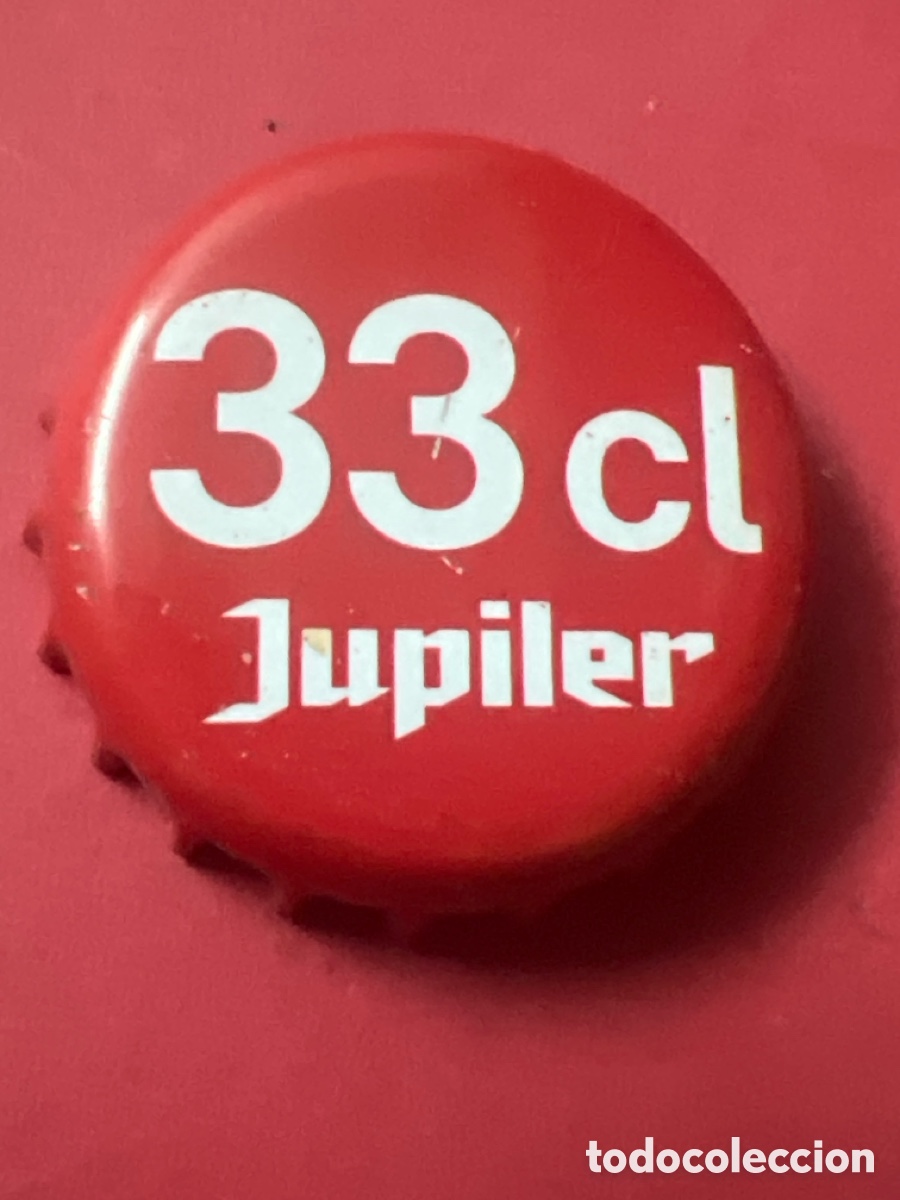 Coleccionismo de cervezas: T4/X140/J3. TAPON CORONA CAPSULA CHAPA CERVEZA JUPILER 33 cl (B&Eacute;LGICA)