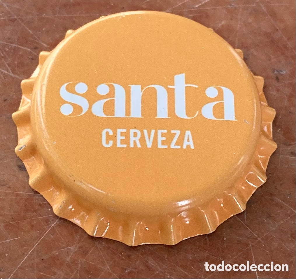 Coleccionismo de cervezas: TAP&Oacute;N CORONA BIERE BEER BOTTLE CAP CHAPA CERVEZA SANTA(7).ASTURIAS.F.CHAPA.CP--LOTE N.829--CARMANJO