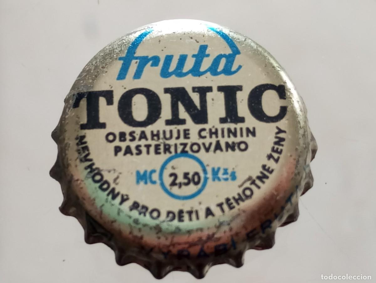 Coleccionismo de cervezas: Chapa tap&oacute;n corona de la bebida 'checoslovaca' FRUTA TONIC
