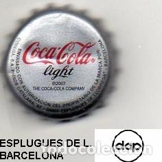 Coleccionismo de cervezas: chapa - refresco - ESPA&Ntilde;A - Coca Cola Light