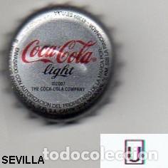 Coleccionismo de cervezas: chapa - refresco - ESPA&Ntilde;A - Coca Cola Light