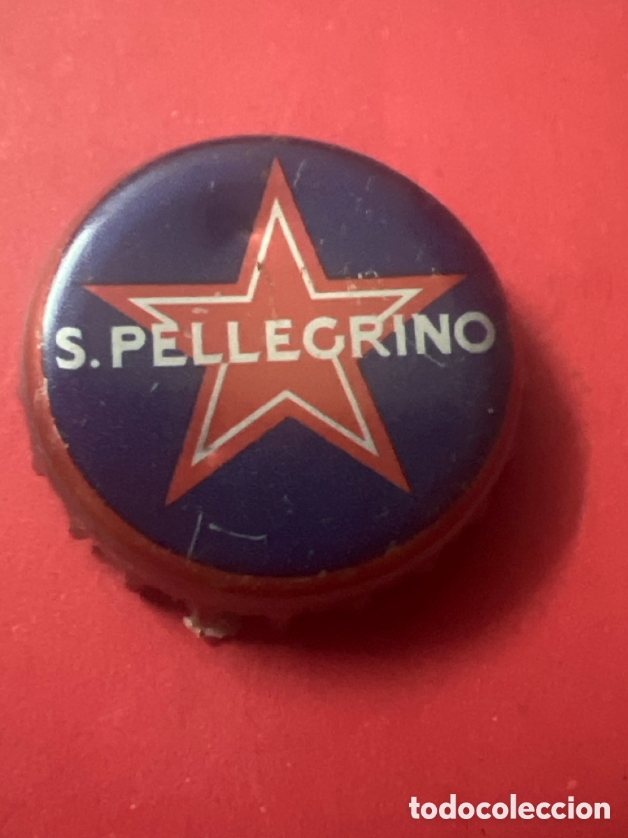 Coleccionismo de cervezas: T4/X138/O5. chapa tap&oacute;n corona de agua San Pellegrino, Italia.