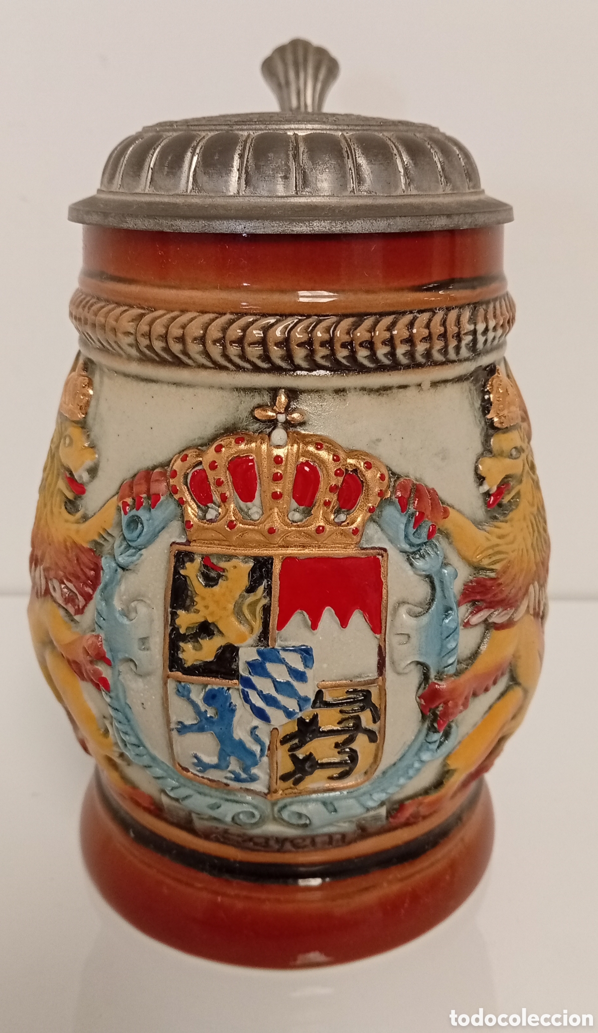 Coleccionismo de cervezas: .JARRA DE CERVEZA ALEMANA DOMEX. BAYERN.