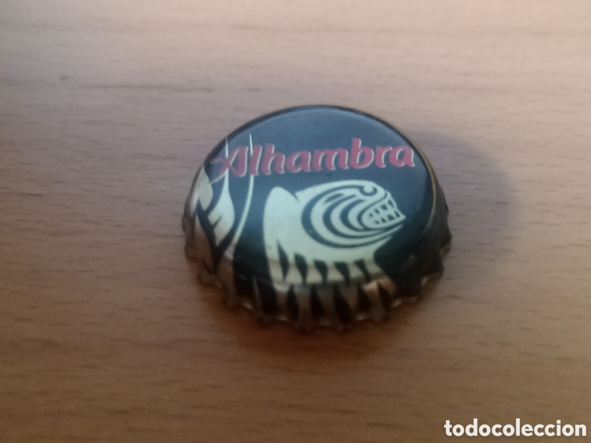 Coleccionismo de cervezas: Chapa cerveza Alhambra Negra - Pedido m&iacute;nimo 3&euro;