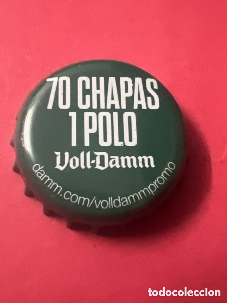 Coleccionismo de cervezas: T4/X137/A2.. CHAPA CERVEZA - ESPA&Ntilde;A - Voll-Damm 70 chapas 1 polo damm.com/ volldammpromo