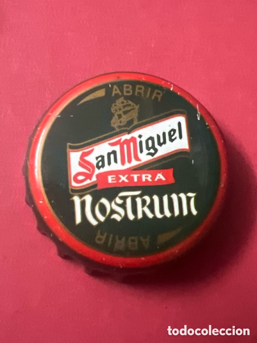Coleccionismo de cervezas: T4/X137/C4. CHAPA CERVEZA - ESPA&Ntilde;A - San Miguel Nostrum Extra Abrir