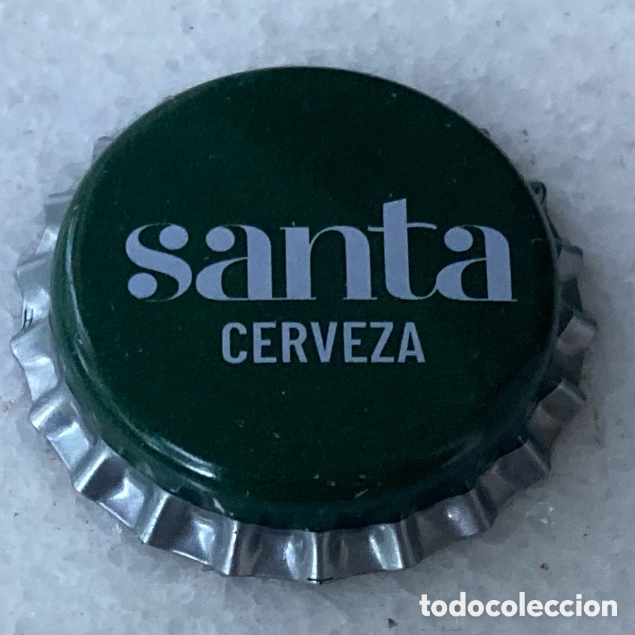 Coleccionismo de cervezas: TAP&Oacute;N CORONA BIERE BEER BOTTLE CAP CHAPA CERVEZA SANTA(9).ASTURIAS.F.CHAPA.CP--LOTE N.4138--CARMANJO