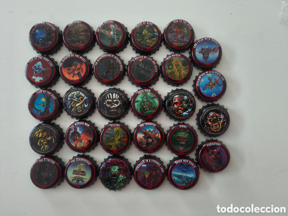 Coleccionismo de cervezas: Chapas Iron Maiden Legacy of the Beast