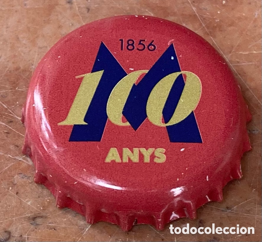 Coleccionismo de cervezas: TAP&Oacute;N CORONA BEER BOTTLE CAP CHAPA CERVEZA MORITZ 100.(21) FAB.CHAPA:NEW BOX--LOTE N. 829--CARMANJO