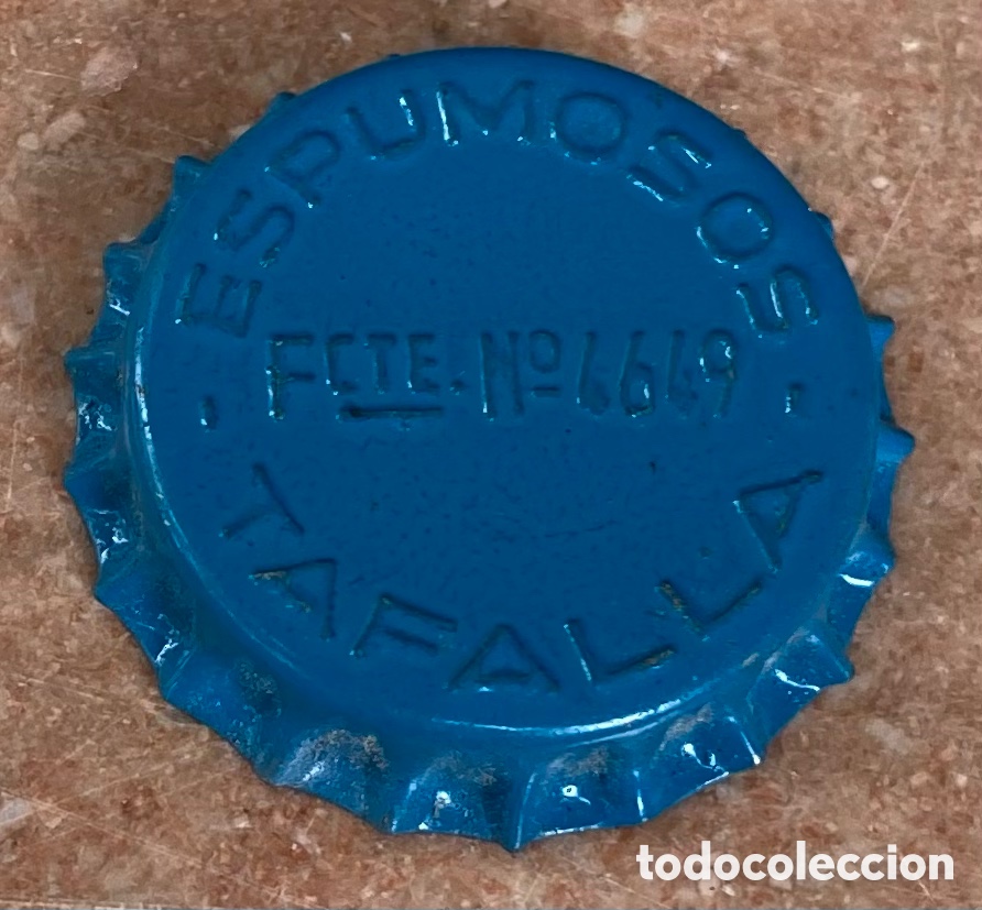 Coleccionismo de cervezas: TAP&Oacute;N CORONA REFRESCO SODA BOTTLE CAP CHAPA CORCHO ESPUMOSOS TAFALLA (2) --LOTE N. 1628--CARMANJO