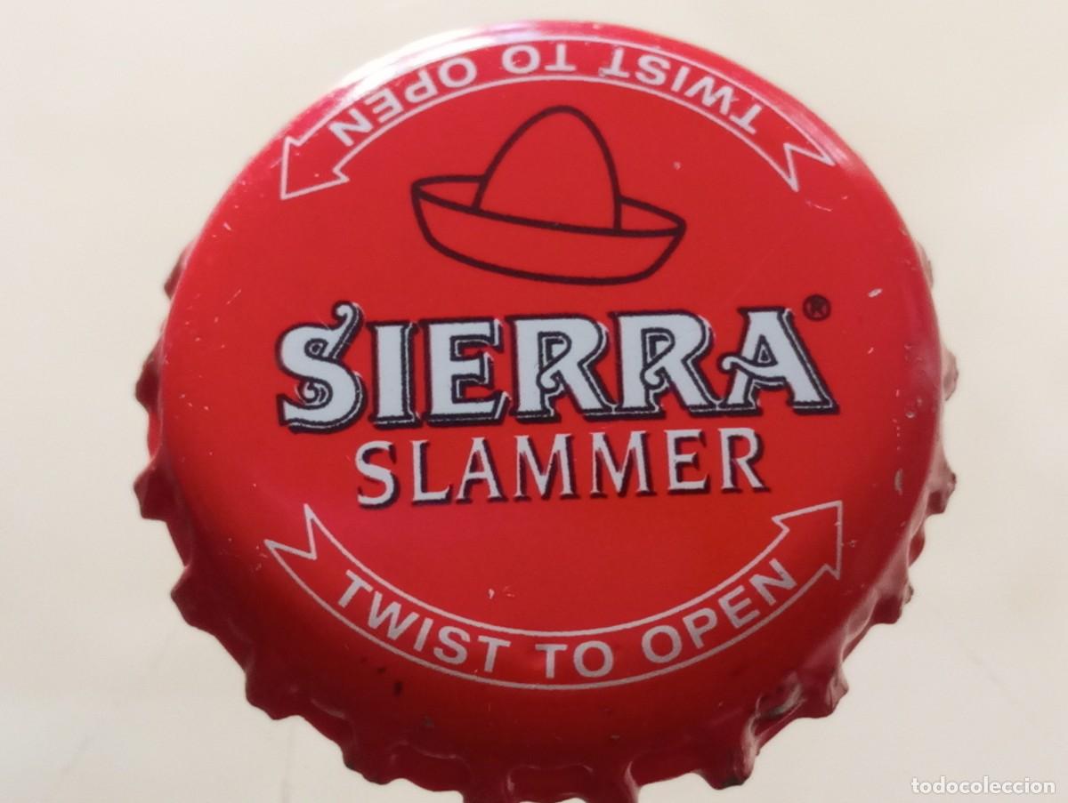 Coleccionismo de cervezas: Chapa tap&oacute;n corona de la bebida alemana SIERRA SLAMMER (TWIST TO OPEN)