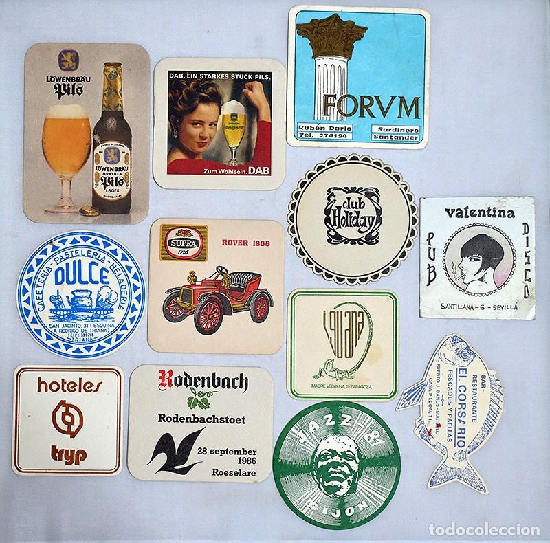 Coleccionismo de cervezas: Lote de 24 posavasos de cerveza, otras bebidas y publicidad. A&ntilde;os 80