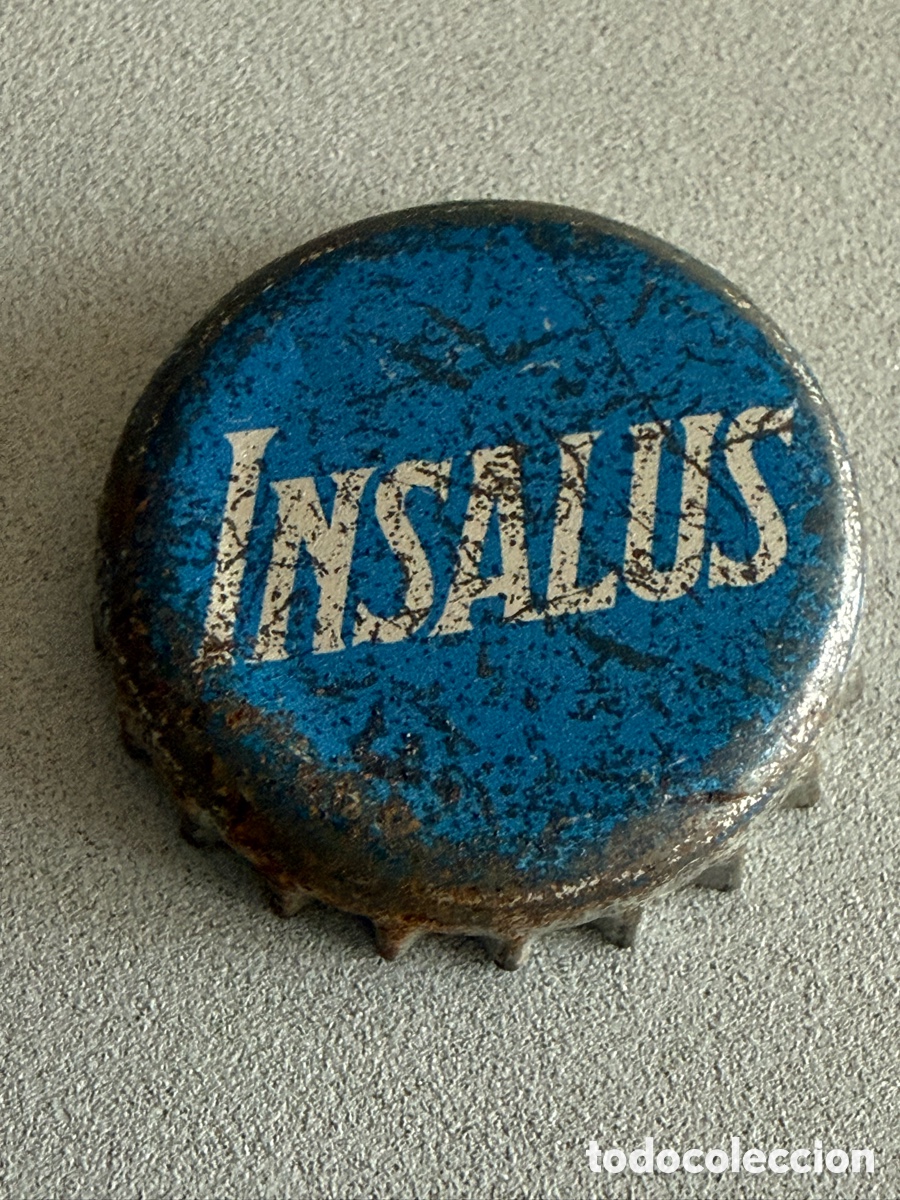 Coleccionismo de cervezas: Chapa Agua INSALUS. a&ntilde;os 80. Tap&oacute;n Corona