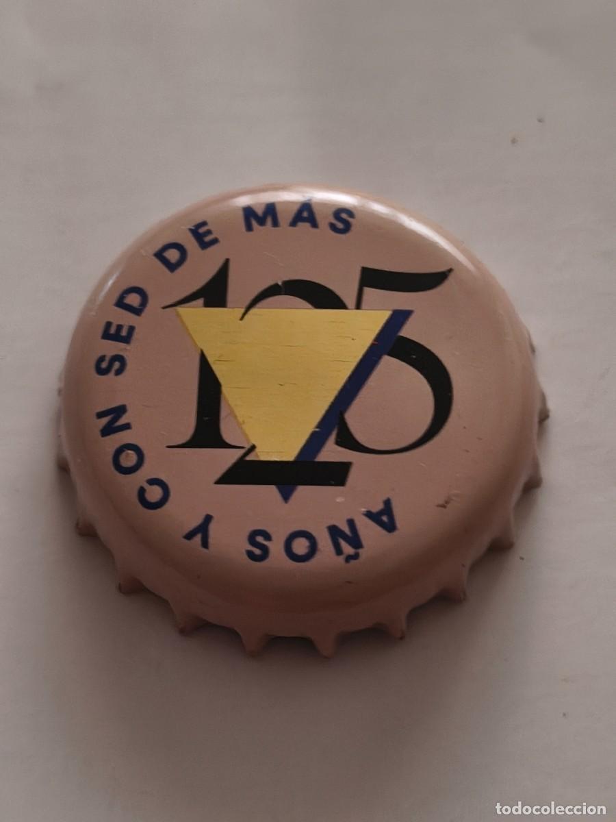 Coleccionismo de cervezas: CHAPA CORONA ESPA&Ntilde;A &Aacute;MBAR RADLER 125 A&Ntilde;OS