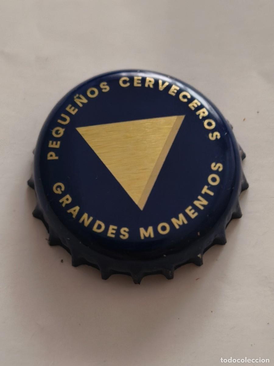 Coleccionismo de cervezas: CHAPA CORONA ESPA&Ntilde;A &Aacute;MBAR TRIPLE CERO