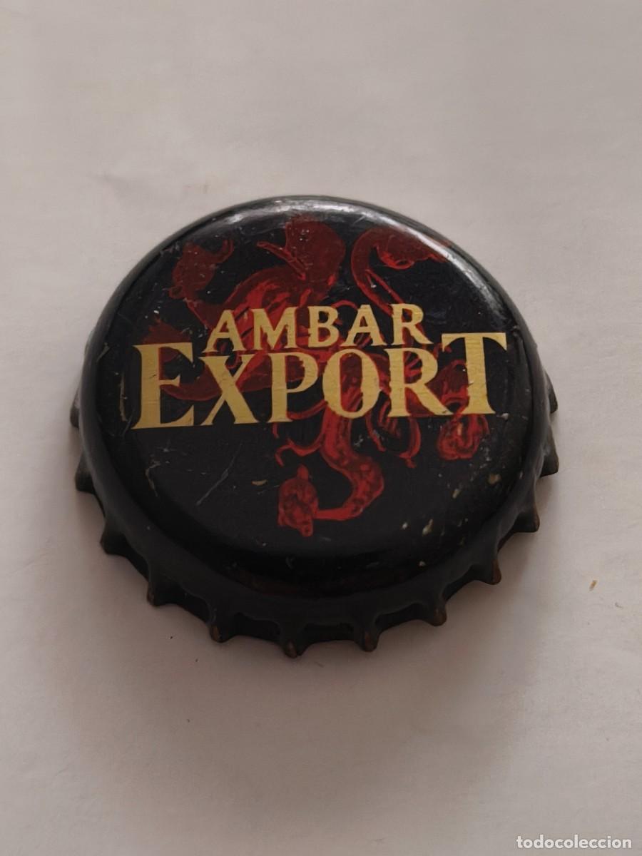 Coleccionismo de cervezas: CHAPA CORONA ESPA&Ntilde;A &Aacute;MBAR EXPORT