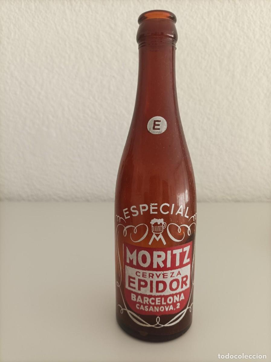 Coleccionismo de cervezas: Botella antigua de cervezas moritz
