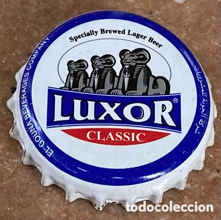 Coleccionismo de cervezas: CHAPA BEER CERVEZA BOTTLE CAP TAP&Oacute;N CORONA BIRRA BIERE TAPPI LUXOR. EGIPTO--LOTE N.4138-CARMANJO