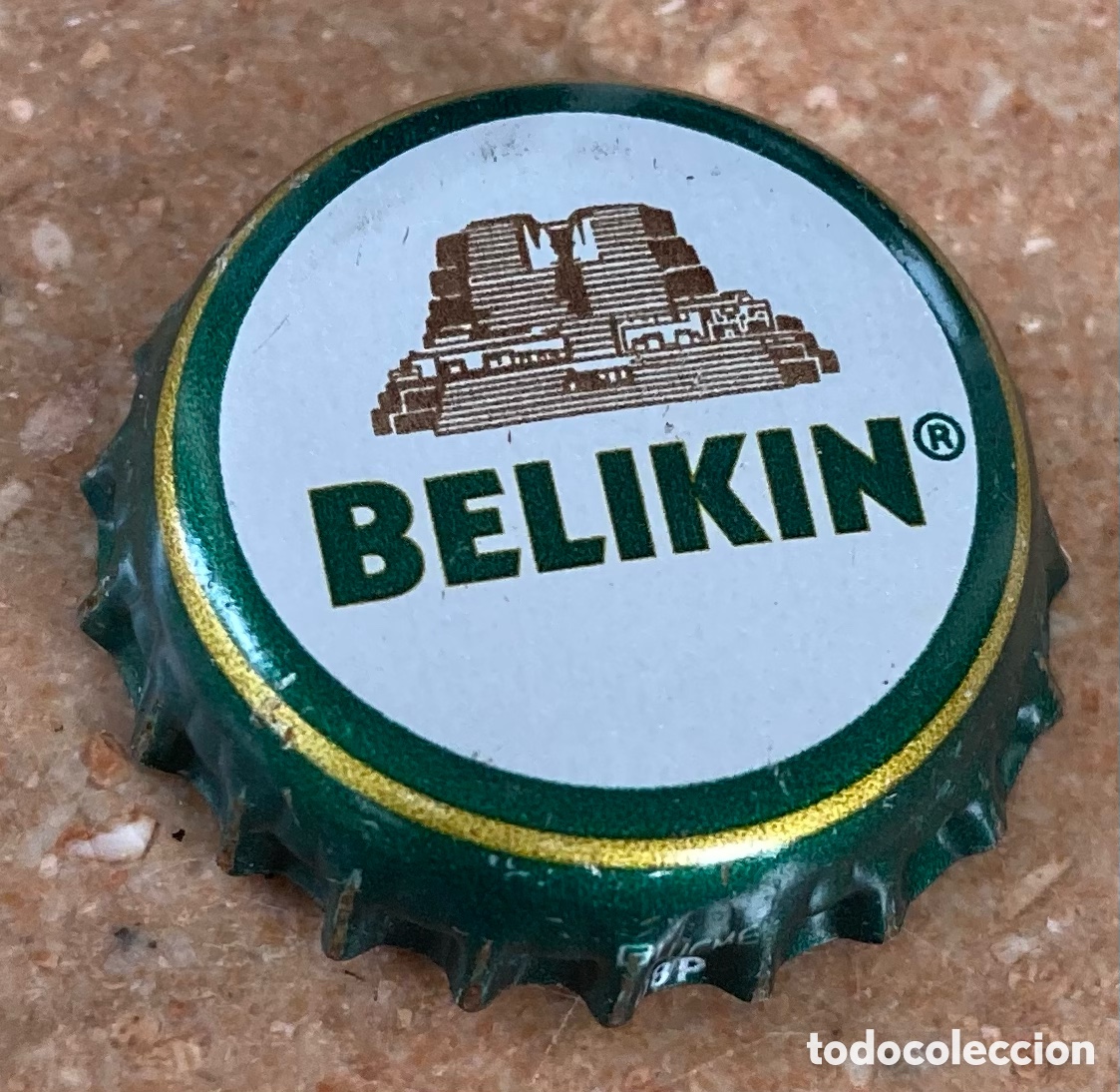 Coleccionismo de cervezas: BOTTLE CAP TAP&Oacute;N CORONA BIRRA BEER BIERE CAPSULE CHAPA CERVEZA BELIKIN.BELIZE--LOTE N.4144--CARMANJO